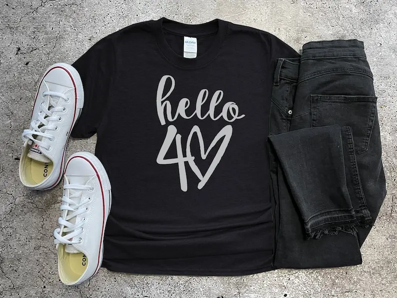 40th Birthday T-shirt, Birthday Gift, Funny Best Friends birthday, Birthday Gift for Women Gift 100% Cotton Fashion Streetwear