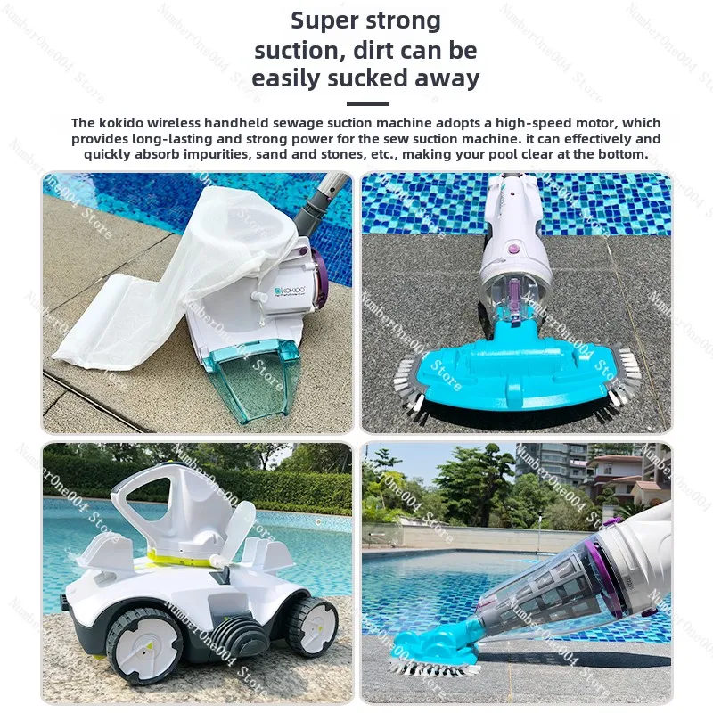 Swimming Pool Vacuum Cleaner Fully Automatic Small Baby Pool Fish Underwater Vacuum Cleaner Bottom