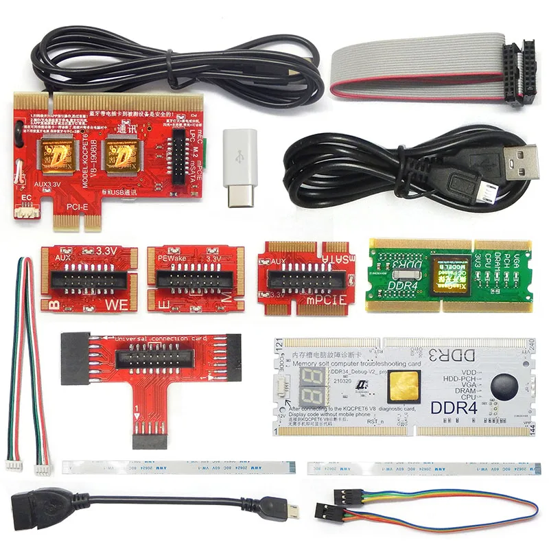 PCI-E DEBUG/LPC/DDR3/DDR4 MiniPCI-E  Type-B Card KQCPET6-V8 Bluetooth for PC Lap Android Tester
