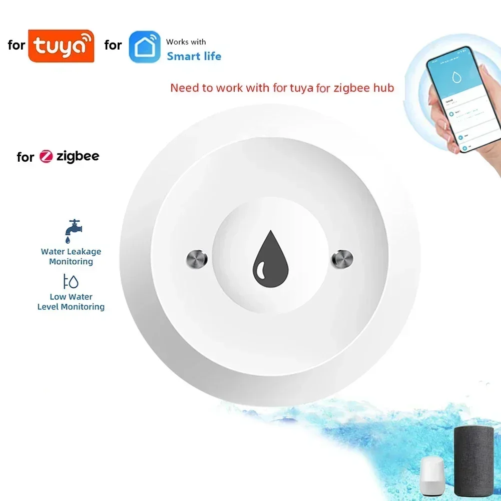 Smart. Water Leak Detector Alarm Water Leak Sensor For For ZigBee For Homes Hotels Shops Offices Apartments Providing