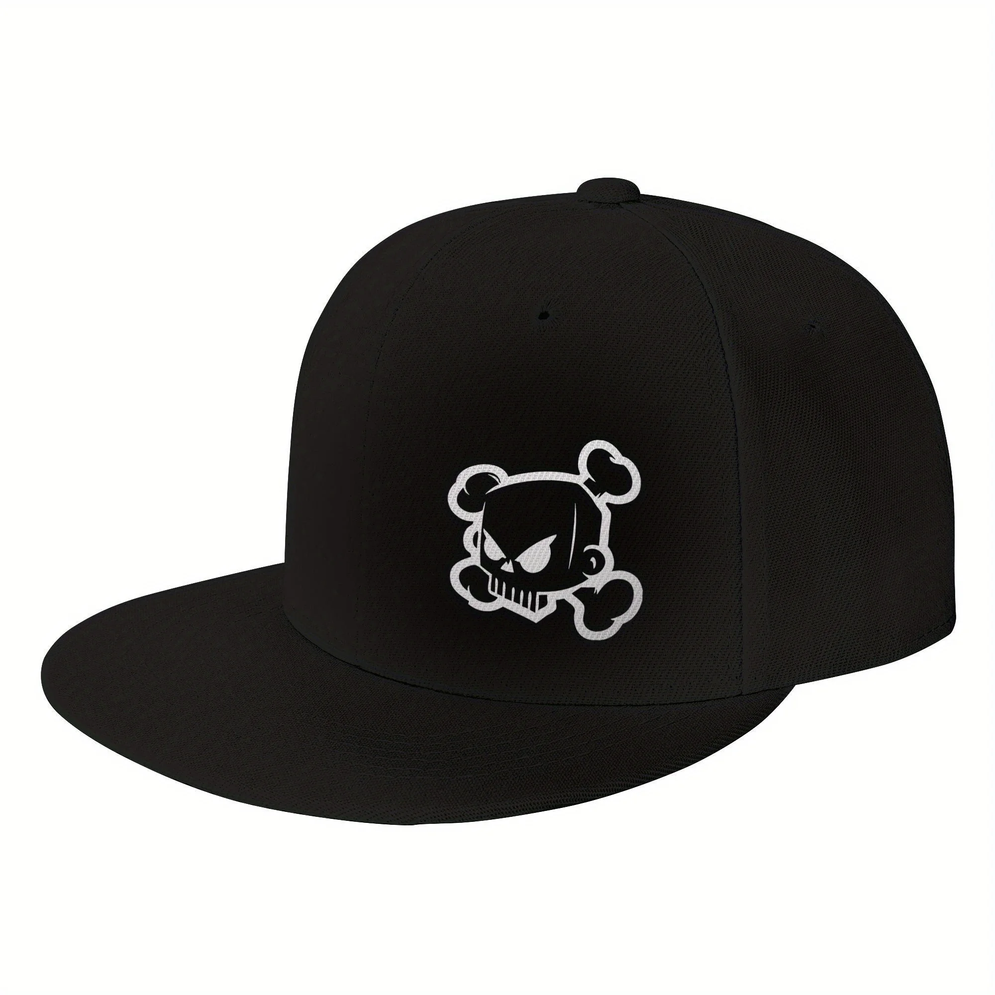 New Summer Men'S Baseball Cap with a Flat Brim, Designed for Larger Head Sizes, Featuring a Deep Visor That Makes The Face Appea