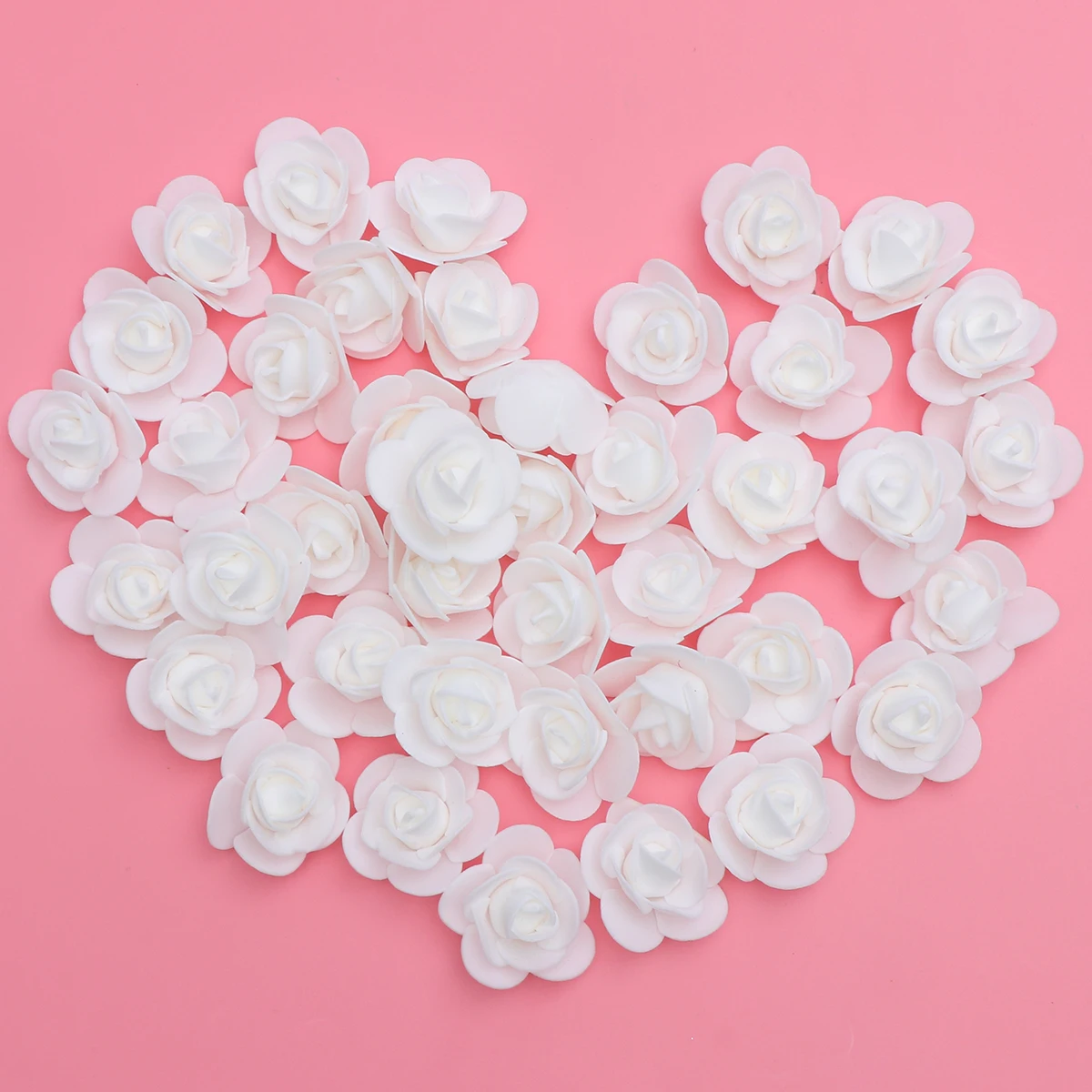 

100pcs 3.5Cm Foam Rose Heads Lifelike Artificial Roses For Wedding Party Decor Bouquets Home Decoration Craft Diy Supplies