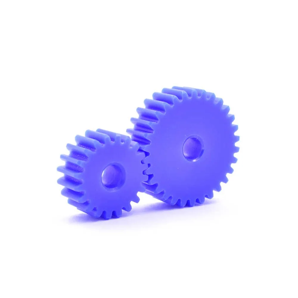 1Pcs Blue Nylon Spur Gear 2M Module 12-120 Teeth Plastic Flat Cylindrical Gear for DIY RC Car Robot 3D Printer Parts
