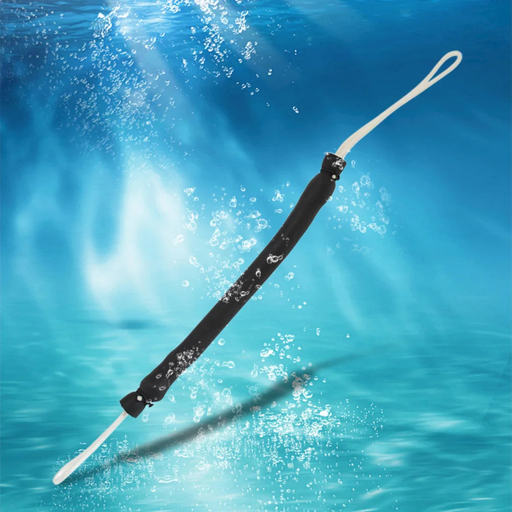 Rubber Spearfishing Shock Cord with Snap Swivel/Pigtail Swivel Speargun Shooting Line Spear Shock Cord for Avoiding Losing Catch