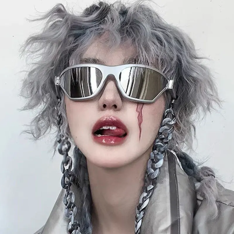 

Y2K Hot Girl Cyberpunk Futuristic Trendy Technology Personality Sunglasses