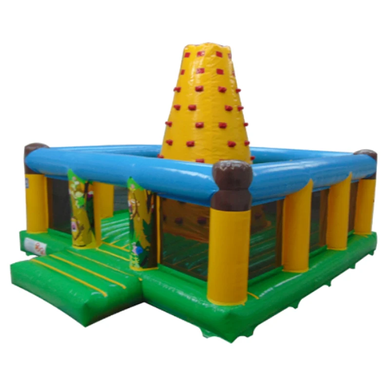 High-quality Inflatable Climbing Wall And Inflatable Trampoline Combination Meet Children's Various Play Needs