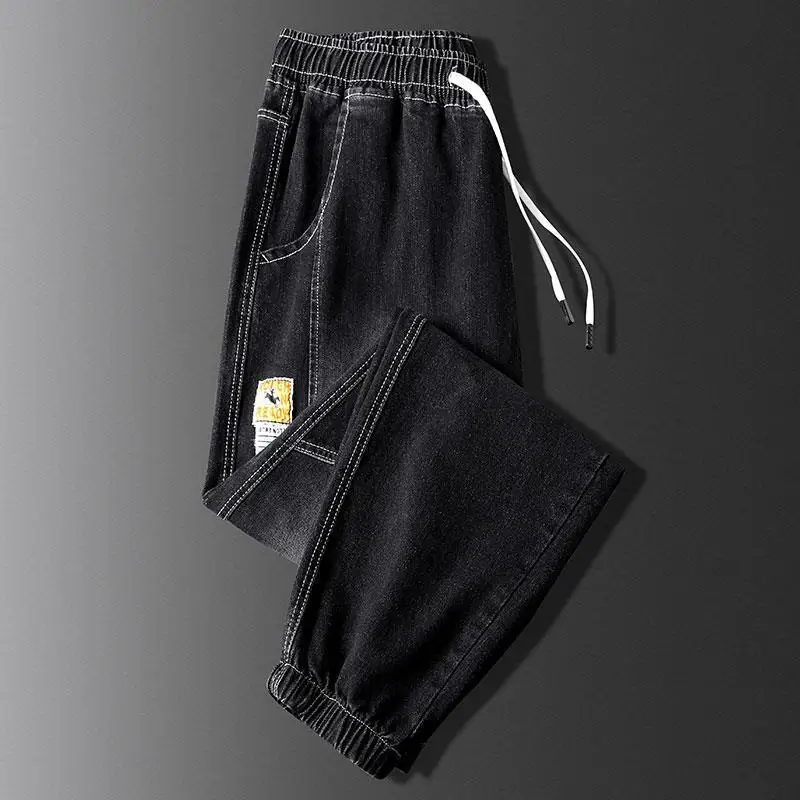 ChimJeans-Pantalon à lacets multifonctionnel pour hommes, pantalon court à lacets, marque de mode, décontracté, été, 2024