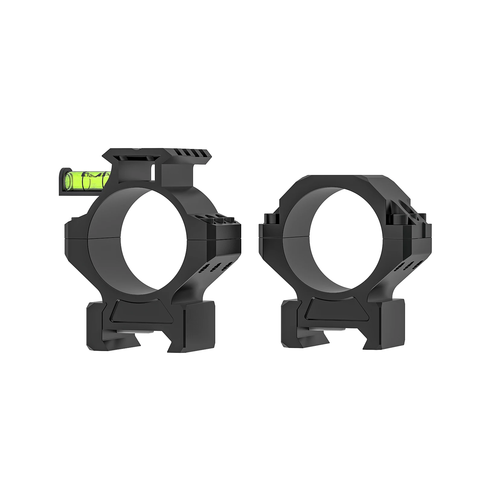 Jagdzielfernrohr-Montageringe SPINA OPTICS für 30mm Rohrzielfernrohre, Picatinny-Schiene, 5 Schrauben, superstabile Befestigung mit Wasserwaage – Detail 4