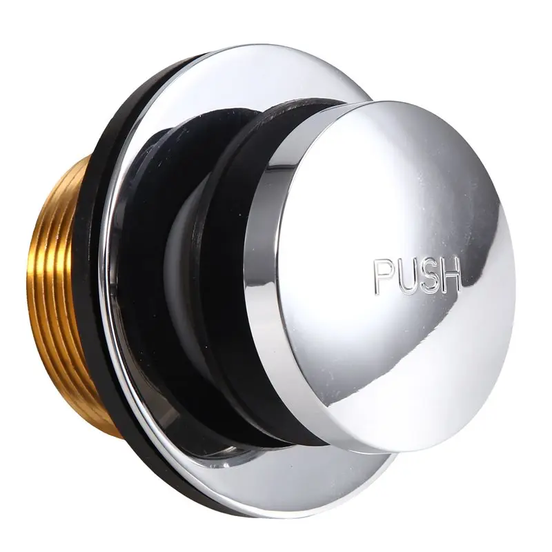 ALIM-For LDR 502 5108CP Chrome Toe Touch Bath Tub Drain Stopper With Flange And Drain Washer