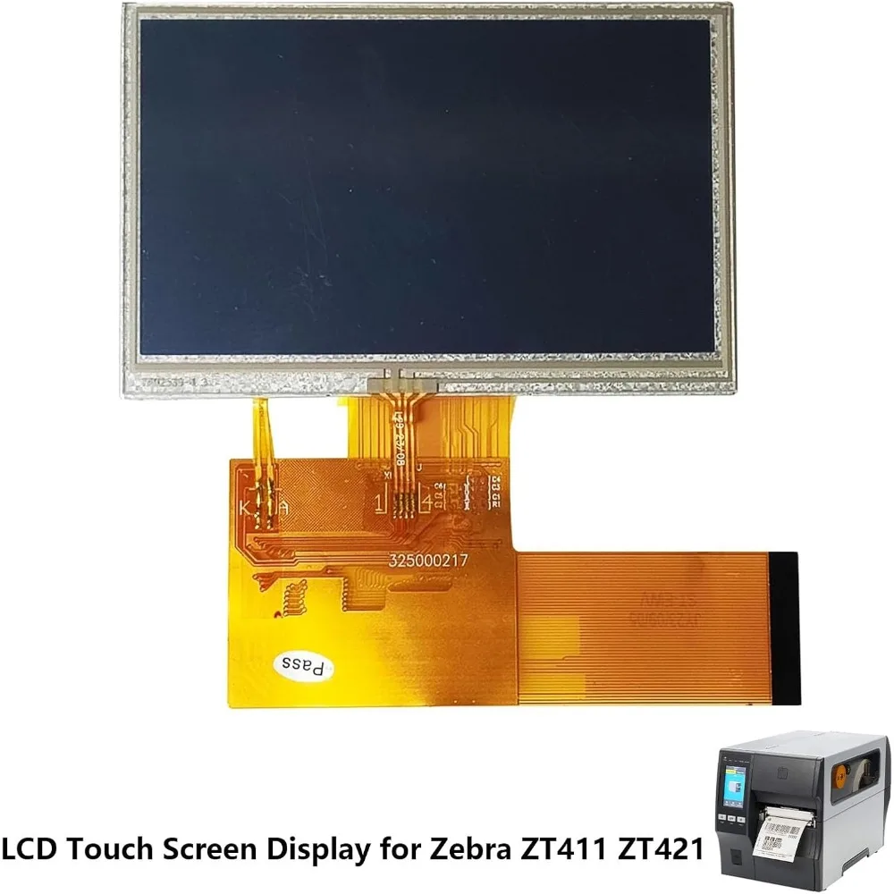 ZD421 LCD Screen with Touch Digitizer Replacement for Zebra ZT411 ZT421 ZT411CN Thermal Printer