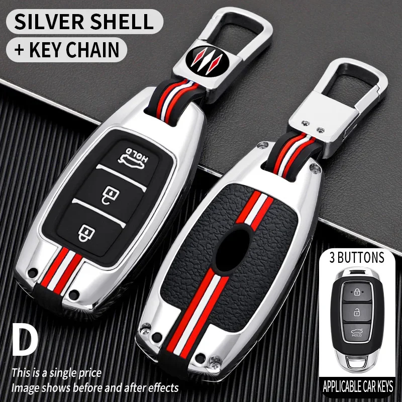 

Metal Car Key Cover Case Shell for Hyundai Creta I20 I30 IX35 IX25 Elantra Grandeur Ig Accent Solaris Sonata Palisade Kona Azera