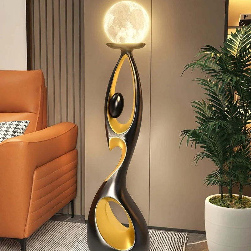 Home Art Decor,Light Luxury, Creative Living Room, TV Cabinet, Floor Decorative, Resin Abstract Sculpture