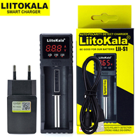 LiitoKala Lii-S1 liis1 LCD Display 18650 Battery Charger suitable for 3.7V 18650 18350 26650 21700 18350 1.2V AA AAA batteries