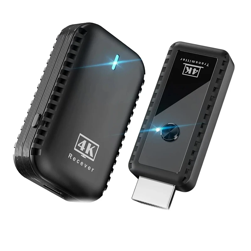 เครื่องส่งและรับสัญญาณ HD-MI ไร้สาย 4K กล่อง Full HD แบบพกพา Plug-And-Play ไม่ต้องใช้แอพหรือบลูทูธ
