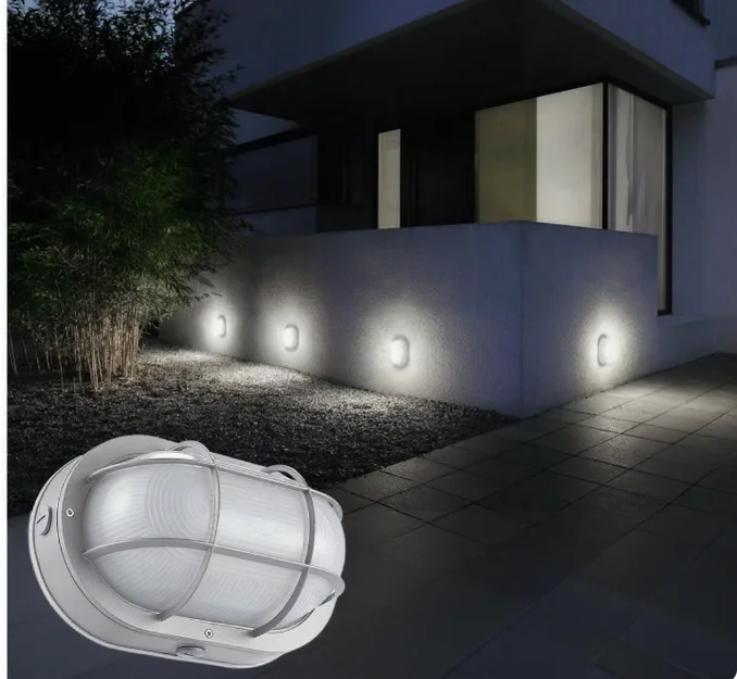 

Outdoor Round LED Bulkhead Light IP68 Moisture-proof Waterproof Surface Mounted Ceiling Light 20W Oval Bulkhead LED Wall Lamp
