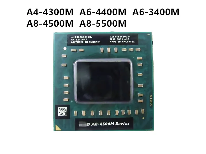 A8-4500M 5550M A6 4400 A4 4300M 3400M A10 5750M Laptop CPU