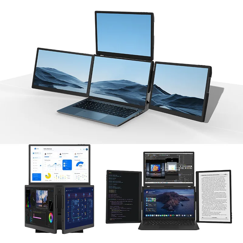 13.3-inch one-line expansion screen, portable monitor, dual-screen three-screen, office secondary screen