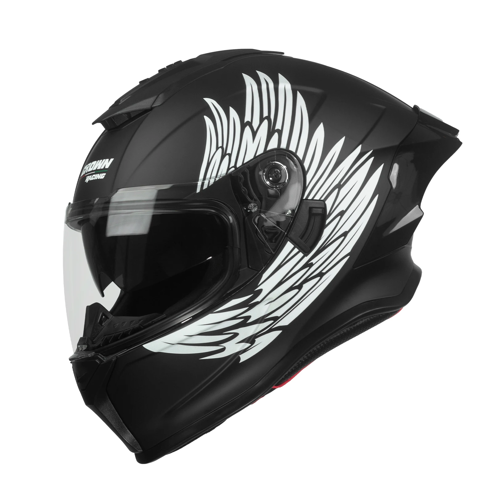 

Crown Racing Motorcycle Helmets, Full Face Motorcycle Street Bike Helmet DOT Approved