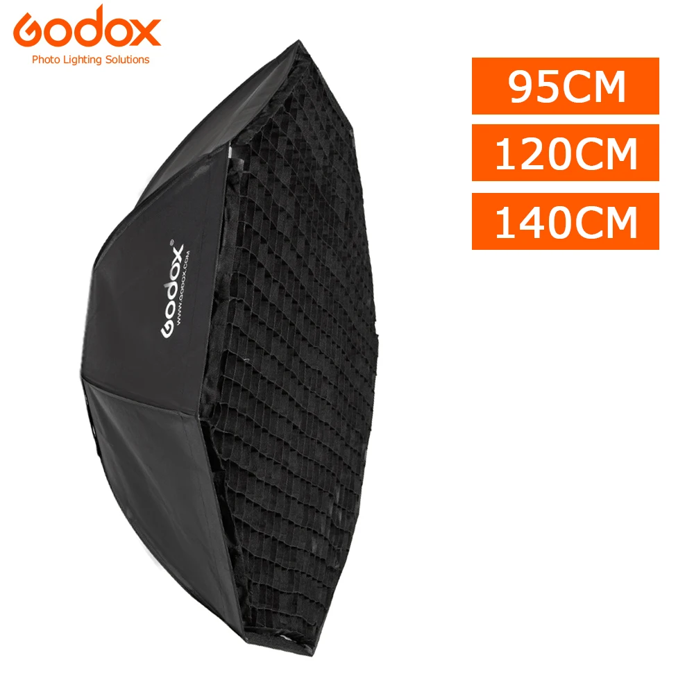 

Godox 95cm 120cm 140cm Studio Octagon Honeycomb Grid Softbox Reflector softbox with Bowens Mount for Studio Strobe Flash Light