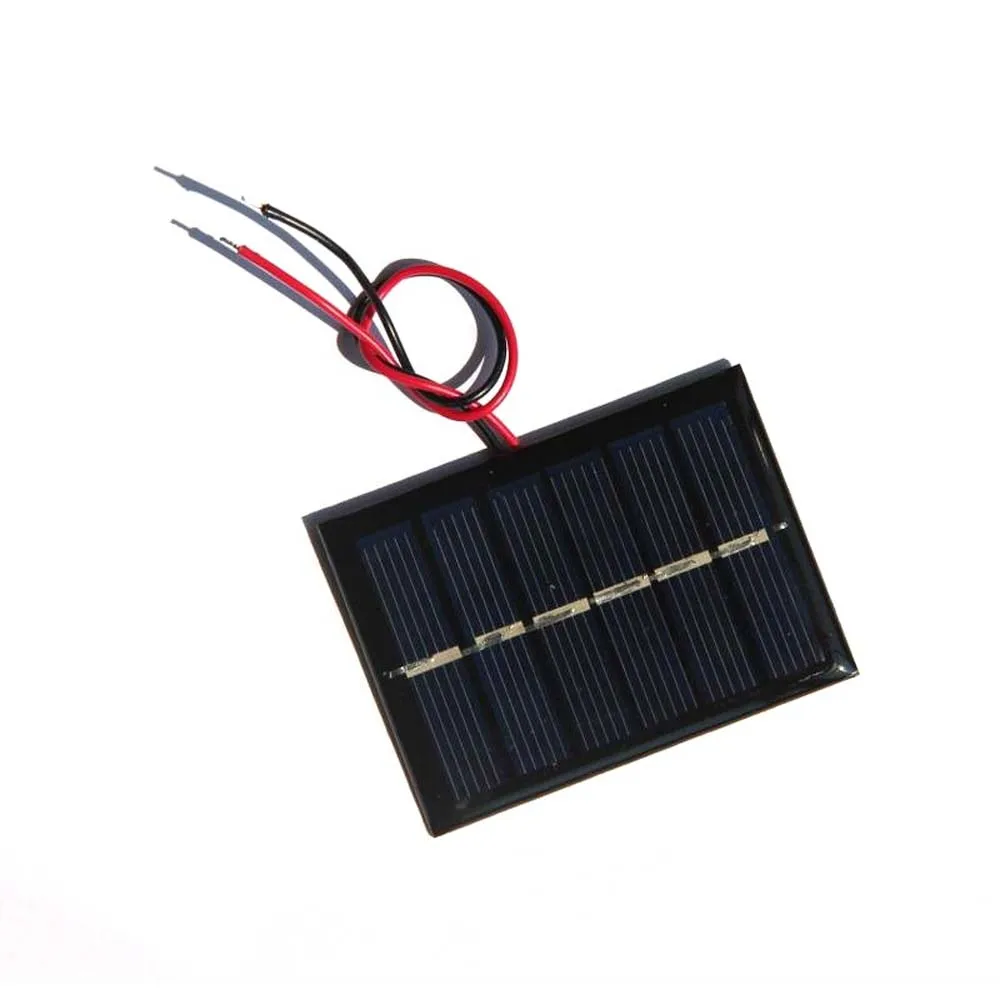 Panneaux solaires 3V 0.3W, batterie avec ligne 65x48mm, pour enfants, jouet, maison, bureau