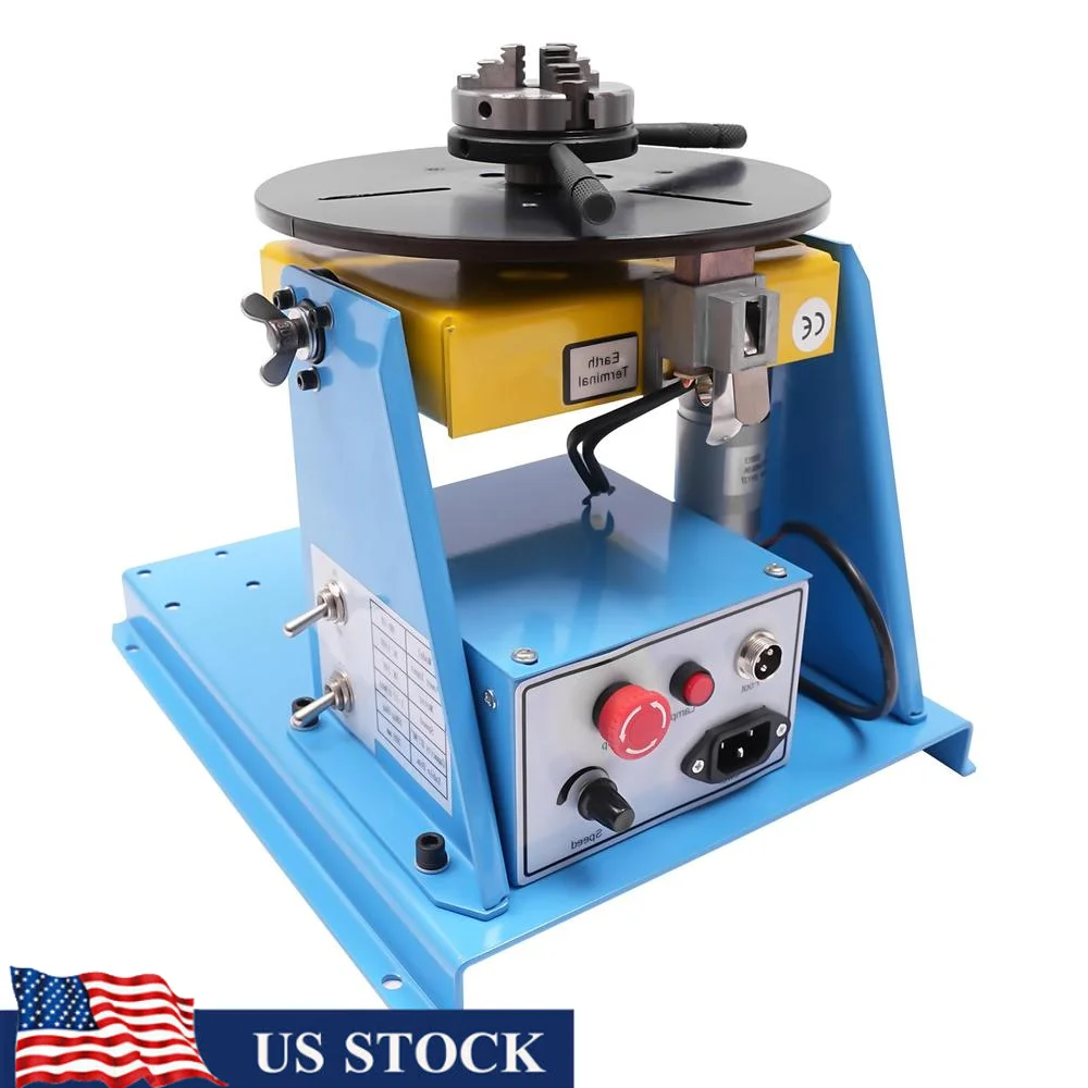 Horizontal/Vertical Rotary Automatic Welding Turntable TIG Welding Ring Positioner Compact 10kg Stable Precise Professional