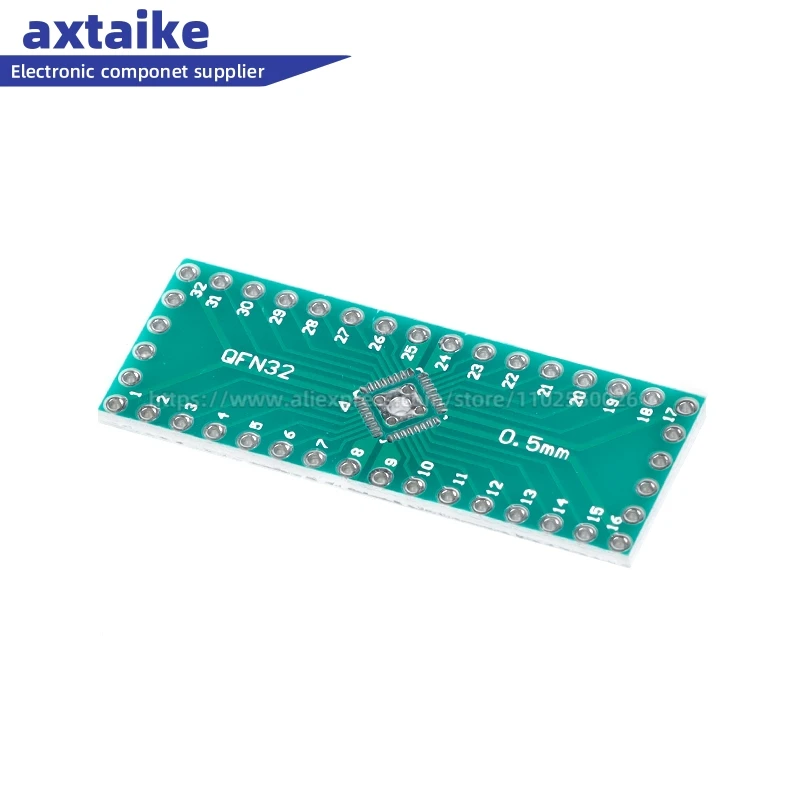 10PCS QFN32 QFN40 to DIP Transfer Board DIP Pin Board Pitch IC Adapter plate Conversion board 0.5MM QFN-32 QFN-40 QFN