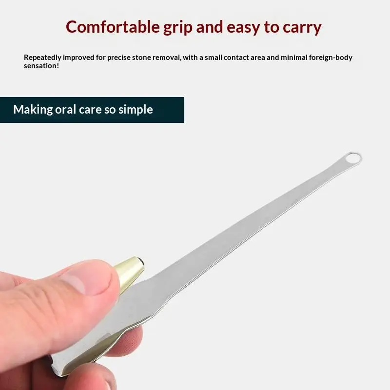 Multifunctional LED Stainless Steel Ear Wax Remover Tool 1Pcs Efficient Tonsil Stone Cleaner for Home Oral Care Routine