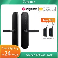 Original Aqara Smart Door Lock N100 Smart Home Fingerprint Bluetooth Password Unlock with Doorbell for Mi Home Apple HomeKit APP