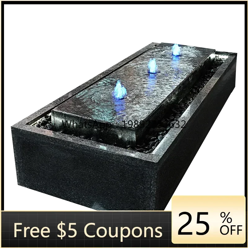 FF Flowing water fountain courtyard water feature modern simple living room courtyard decoration feng shui lucky floor ornament