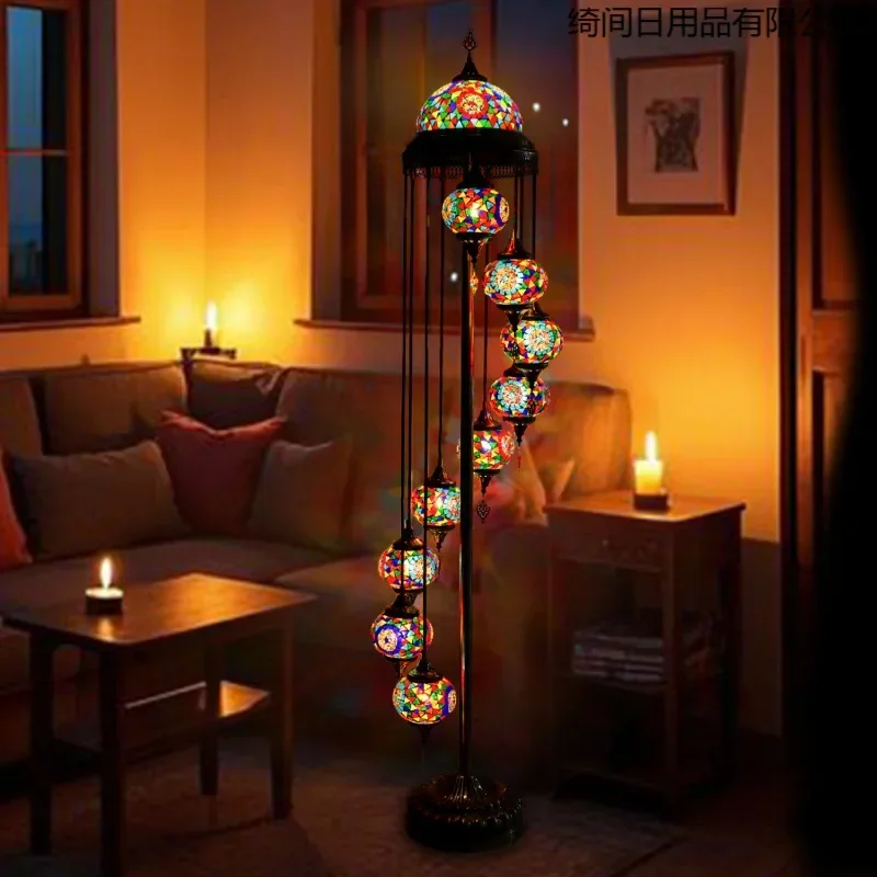 Turkish retro floor lamp living room restaurant hotel rooms cafe bed and breakfast bedroom bed and breakfast decoration