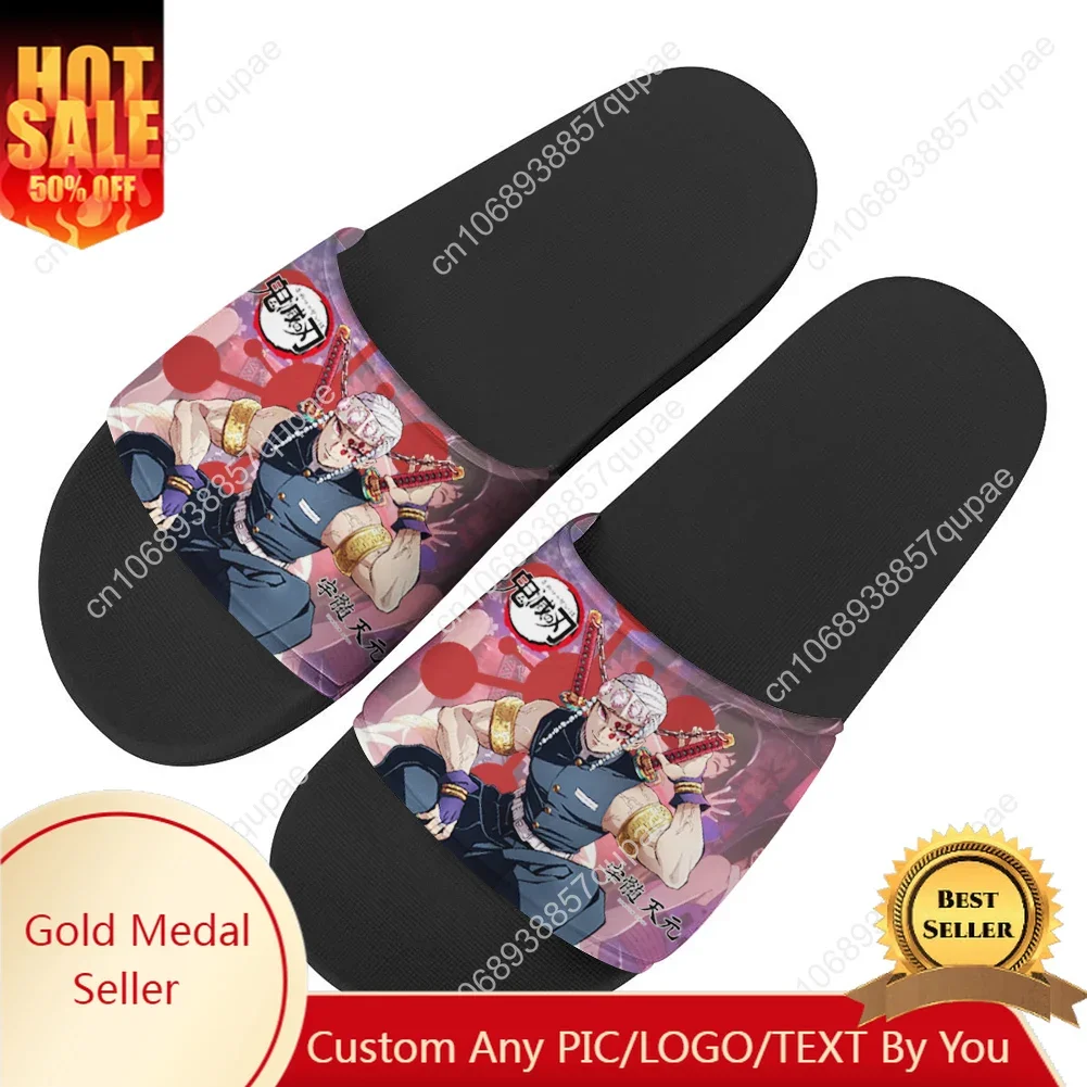 

Tengen Uzui Slippers Home Water Shoes Men Women Teenagers Beach Pool Sandals Custom Made Fashion Cartoon Summer Slipper
