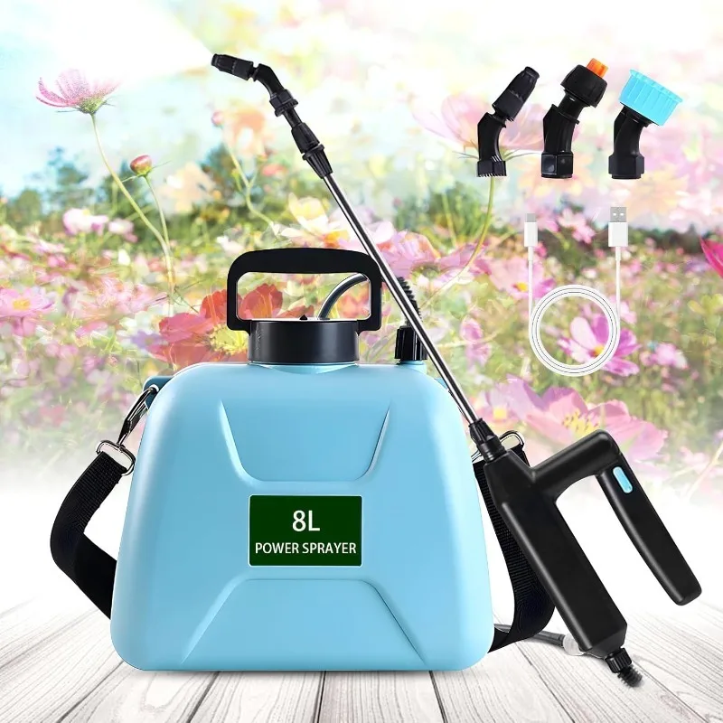 

2 Gallon Weed Sprayer,Battery Powered Sprayer with 3 Mist Nozzles,Electric Pump Sprayers in Lawn and Garden,Garden Sprayer