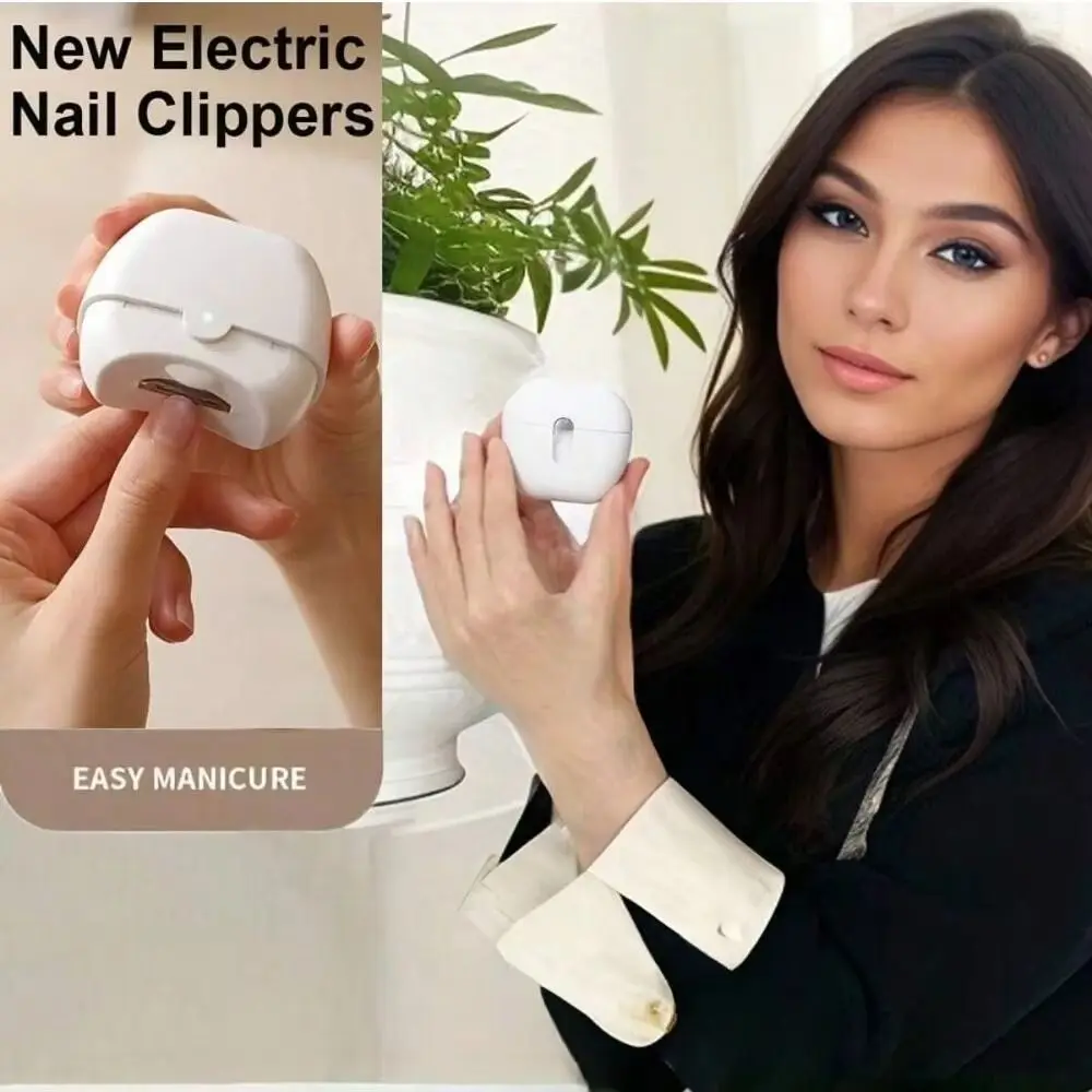 

Portable Rechargeable Electric Nail Clippers Mini Nail Care Nail Trimmer Silent Universal Automatic Nails Clipper Household