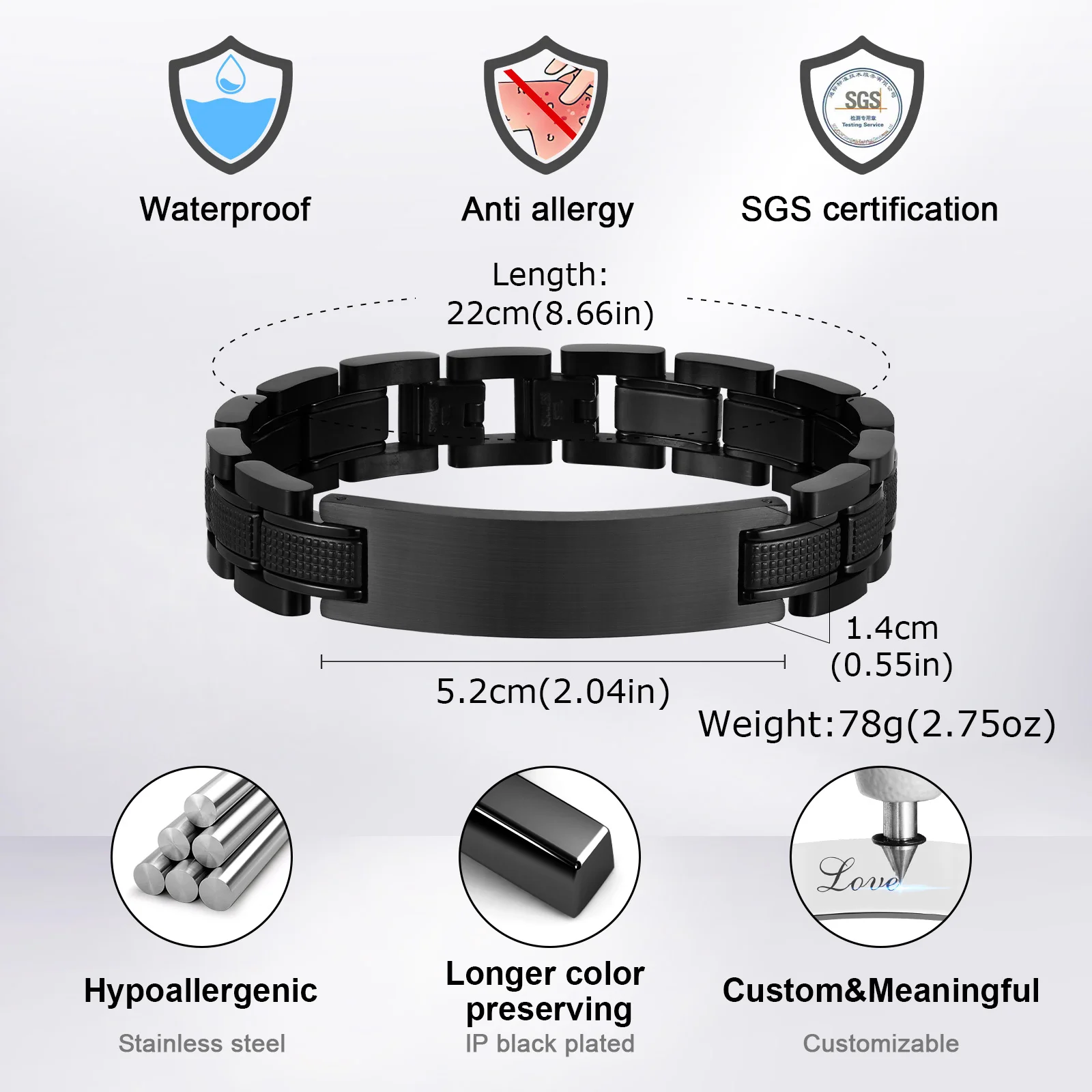 Bracciale da uomo con cinturin - Luxury Watch All Black recensione e prezzo
