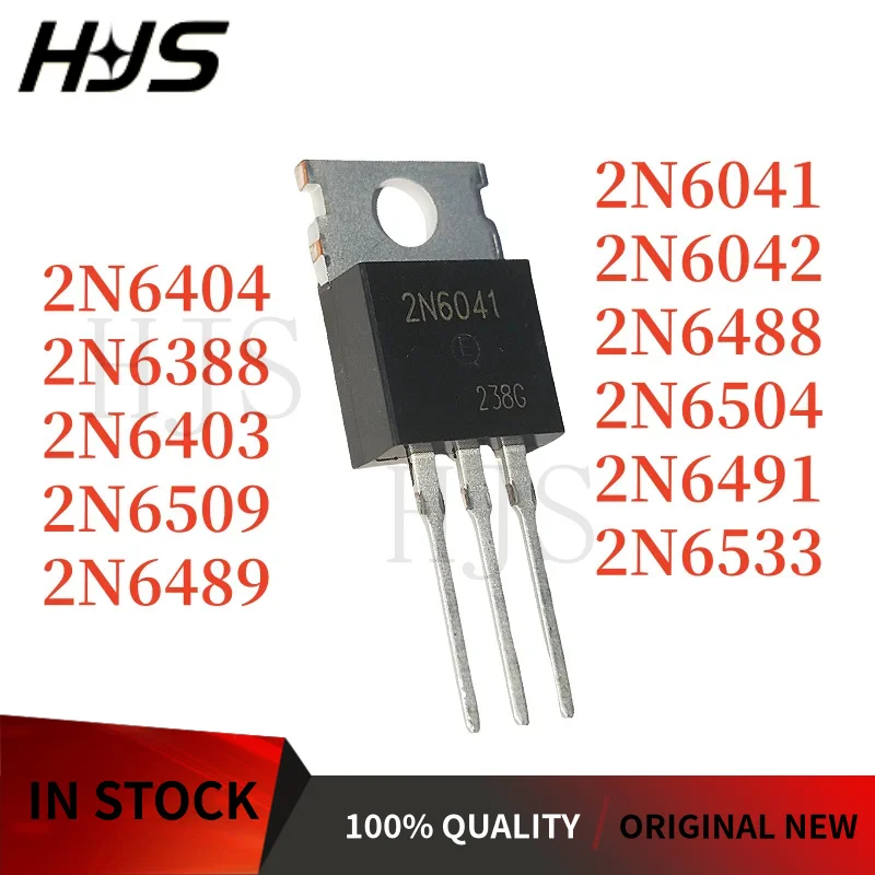 10PCS NEW 2N6042 2N6045 2N6488 2N6491 2N6505 2N6509 2N6399 2N6403 2N6504 2N6388 2N6404 2N6533 2N6489 2N6041 2N6490 TO-220