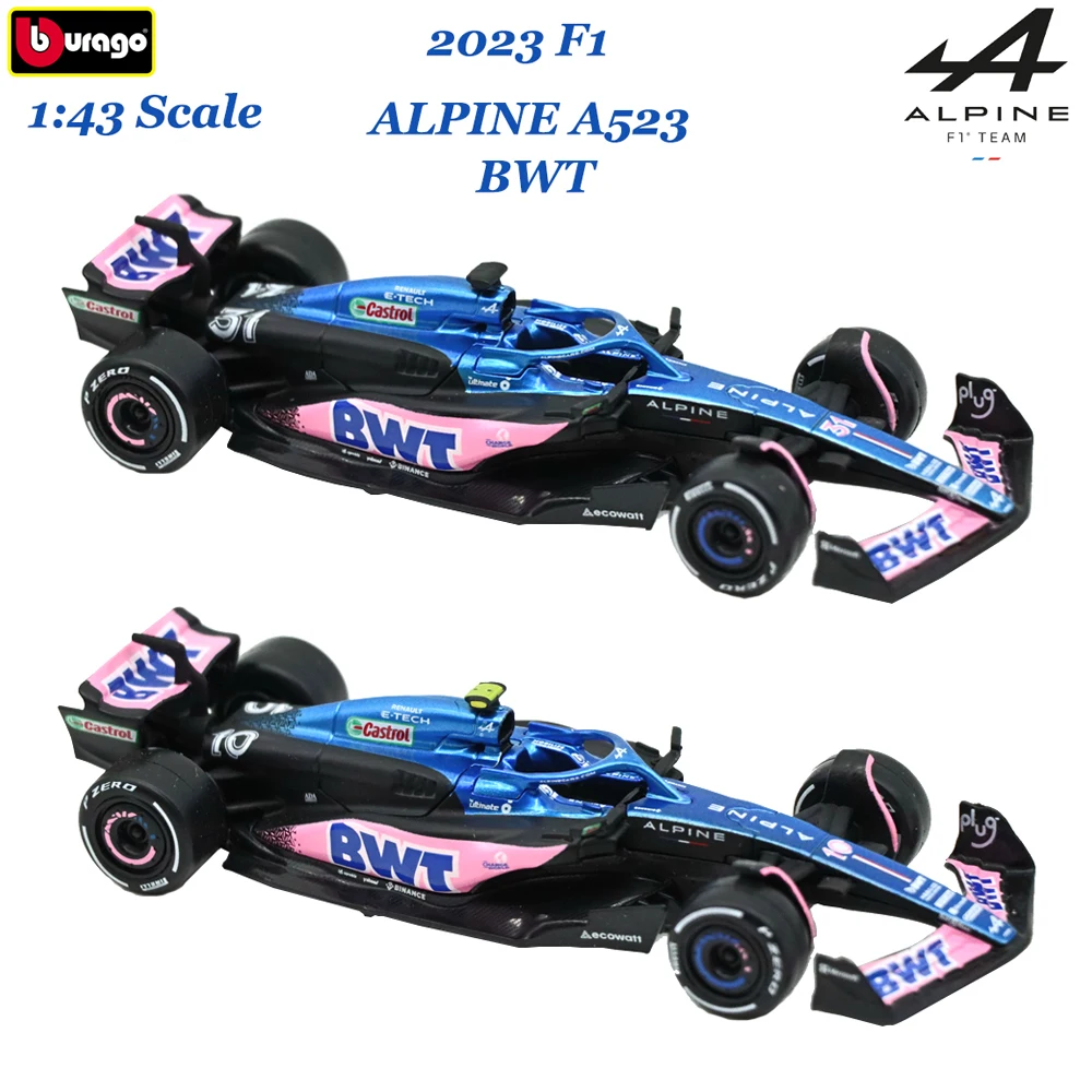 

Bburago 1/43 F1 2023 Alpine F1 Team A523 Racing #10 Pierre #31 Esteban литые под давлением модели автомобилей F1 ALPINE коллекционные игрушки подарки