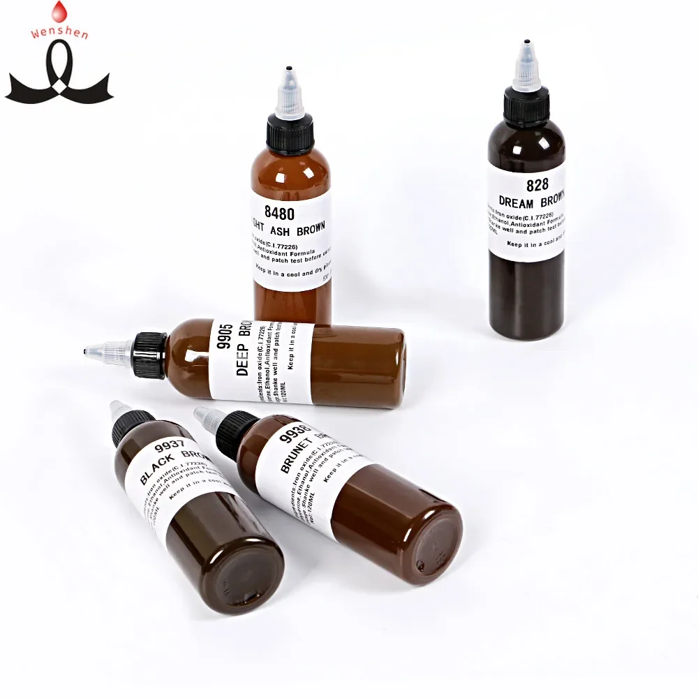 120ml miglior microblading pigmento sopracciglio tatuaggio trucco permanente micro colore micropigmentazione pigmento inchiostro fabbrica private label