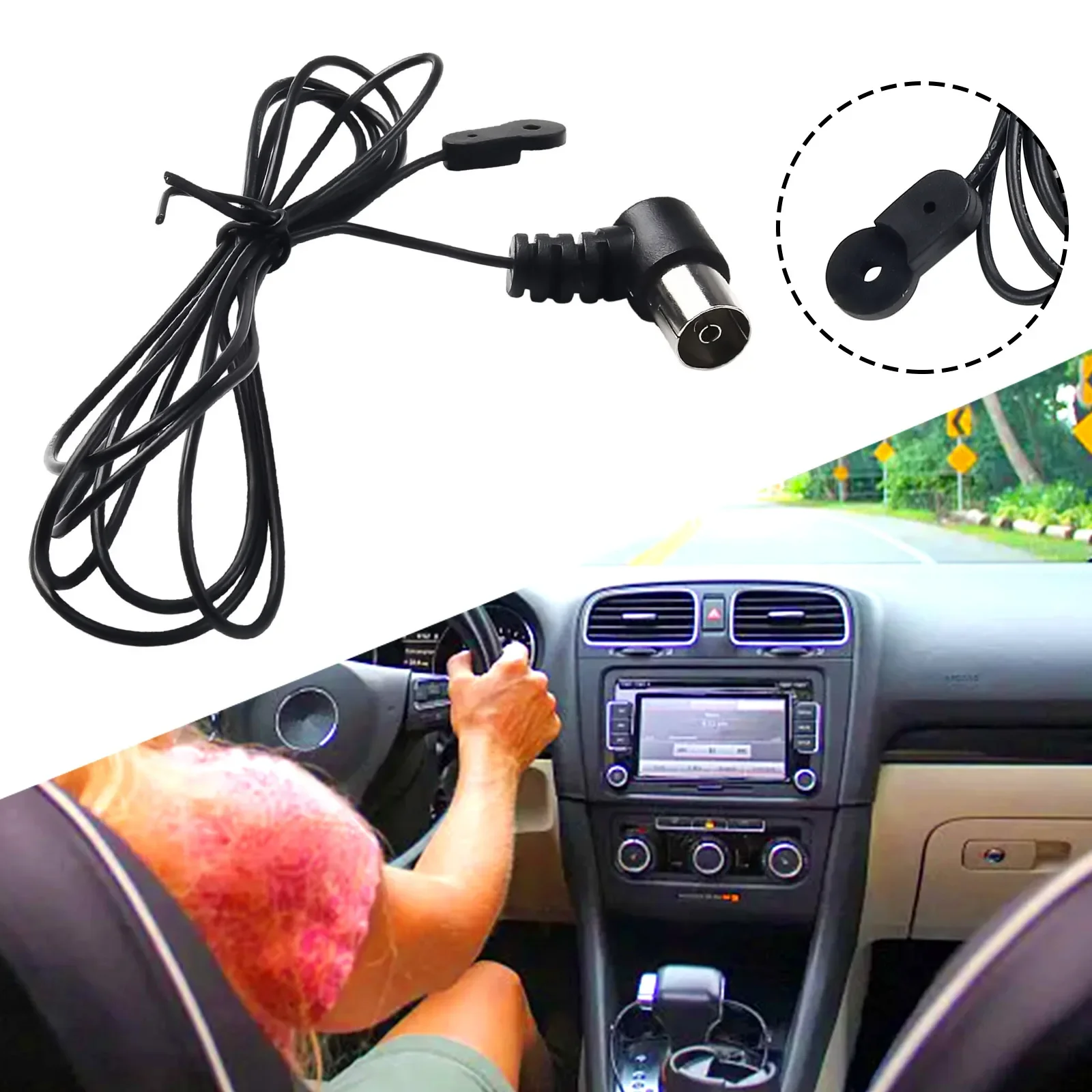 

FM Radio Antenna F Adapter 75ohm Unbal Male Connector Indoor Stereo For Yamaha JVC Sherwood Pioneer Oenon Panasonic Onkyo