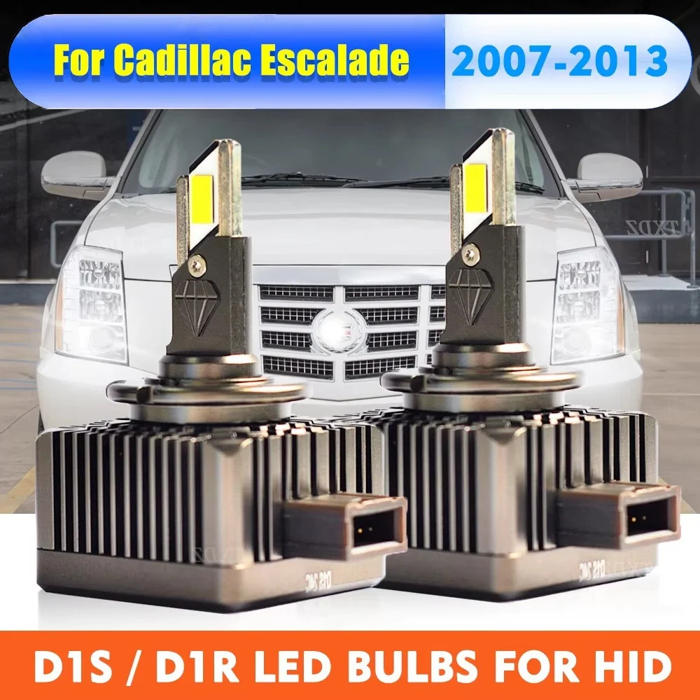

D1S D1R Car Headlight Bulbs D1C Turbo Lights 6000K 2200LM For 2007-2013 Cadillac Escalade Xenon Plug&Play HID Conversion Kit