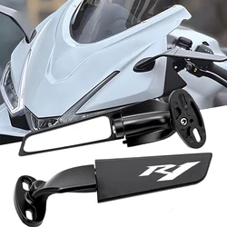 For yamaha YZF R1 YZFR1 YZF-R1M R1M Motorcycle CNC rearview mirror fixed wing
