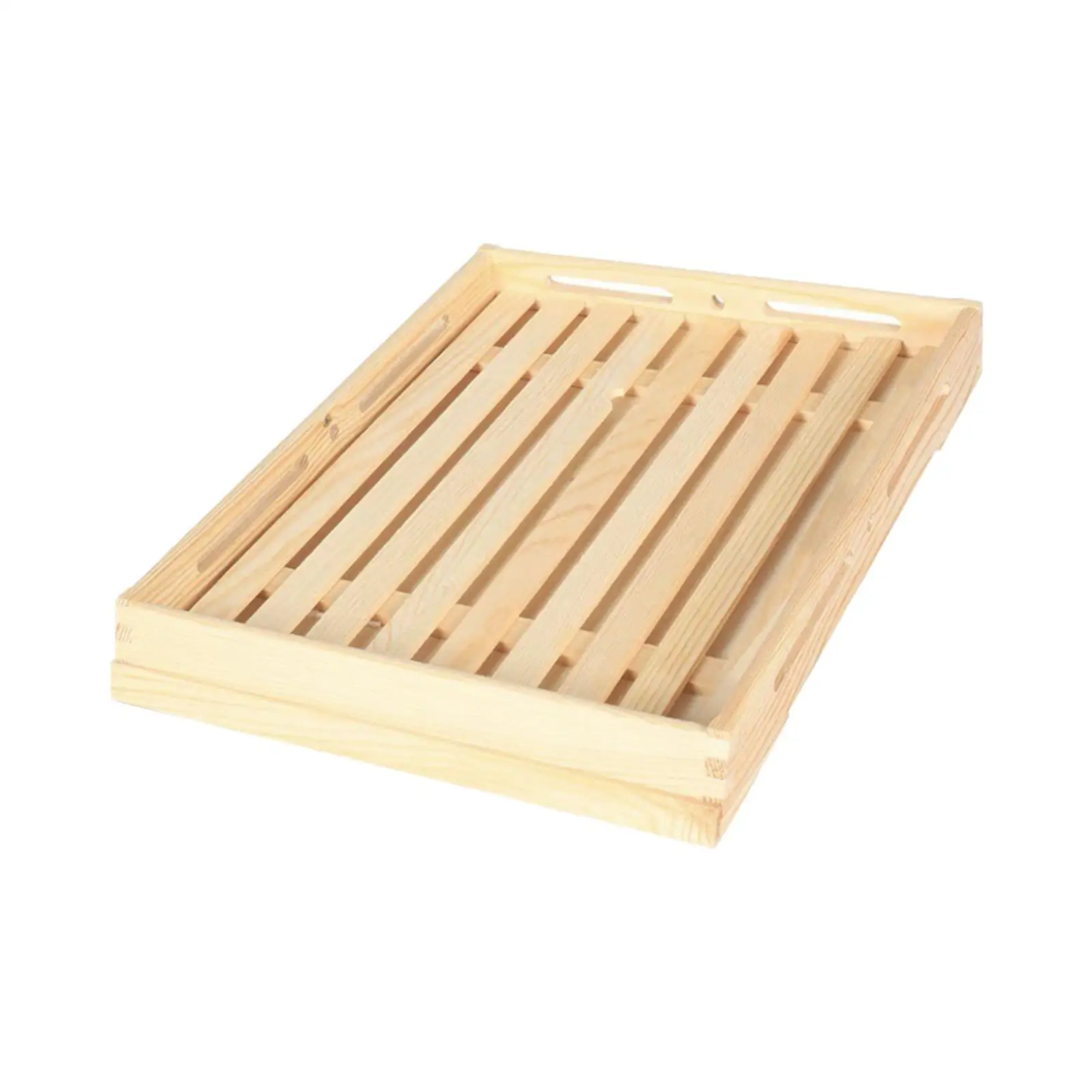 Bread Cutting Board Wood Bread Board Removable Crumb Catcher Sturdy with Holder Bread Serving Tray for Wedding Bakery Parties