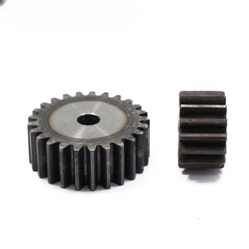 2pcs  3-mode spur gear with 10 to 100 teeth, spur gear with 45 # steel thickness of 30, complete heat treatment specifications