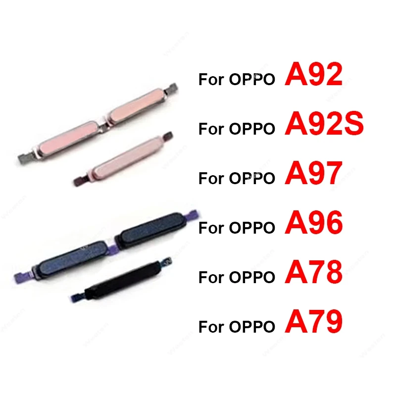 

On Off Power Volume Button For OPPO A78 A79 A92 A92s A96 A97 4G 5G Side Keys Power Volume Up Down Control Button Flex Cable Part
