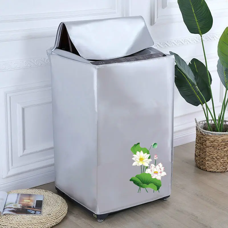 Waterproof Washing Machine Cover Thickened Sunscreen Dustproof Cover Household Automatic Wave Drum Washing Machine Cover