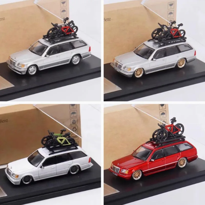 Mortal edycja limitowana 1:64 benz's E300 S124 E-Class crock Station Wagon Alloy Car Model Collection Display Ornament Toy Gift