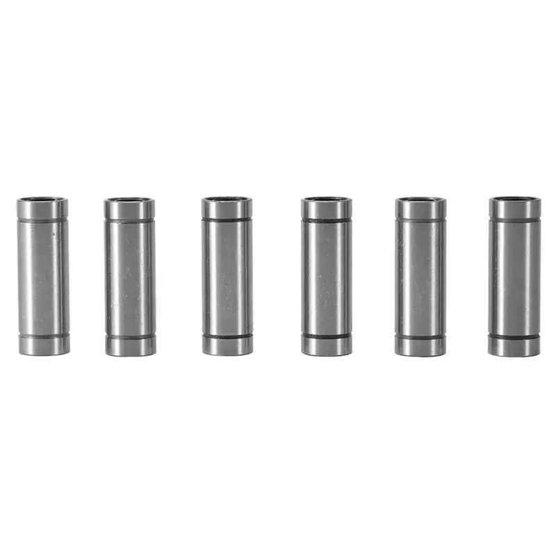 [HOT!】 LM8LUU Long Lasting Linear Motion Ball Bearings - Set Of 6 For 8Mm