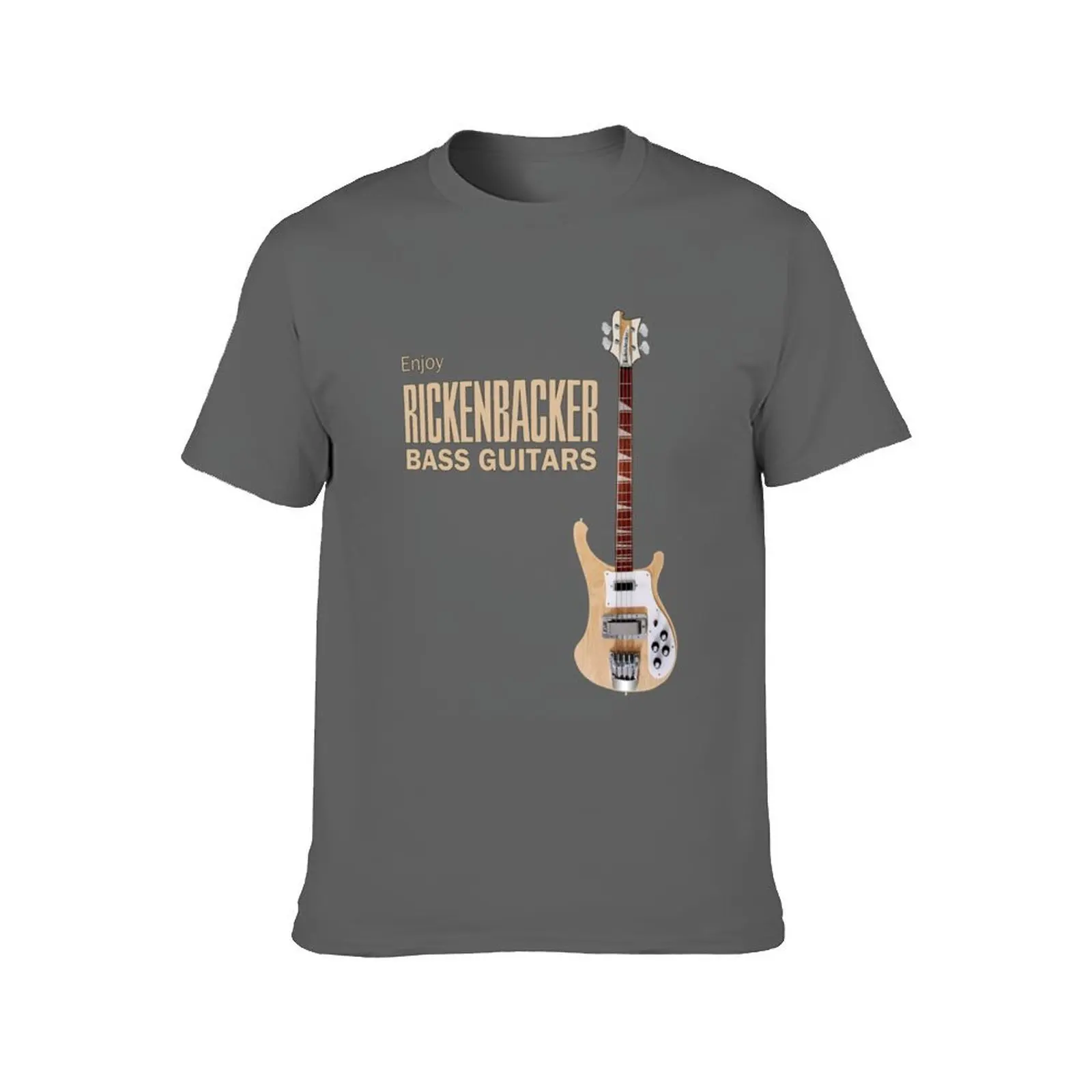 Enjoy Rickenbacker Bass Guitars T-Shirt Short sleeve tee shirts graphic tees tops topping big and tall t shirts for men