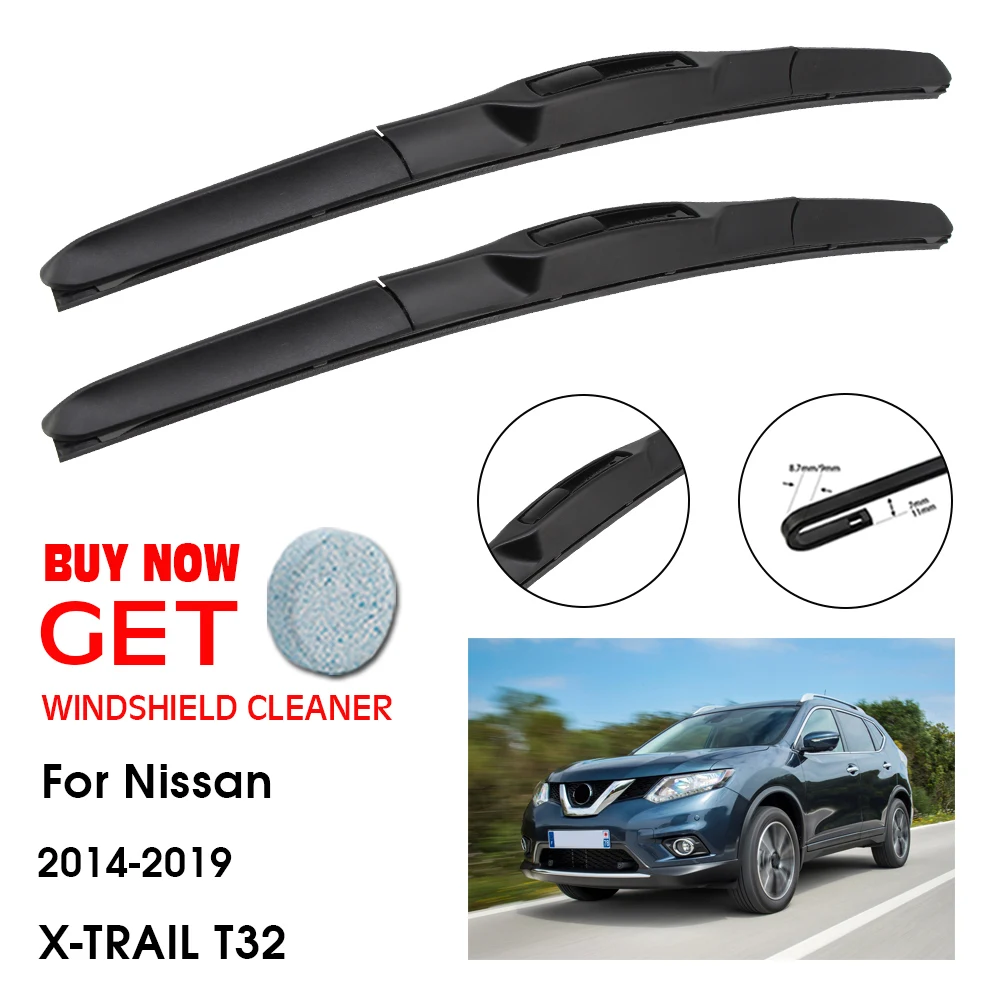 

Car Wiper For Nissan X-TRAIL T32 26"+17" 2014-2019 Front Window Washer Windscreen Windshield Wipers Blades Accessories