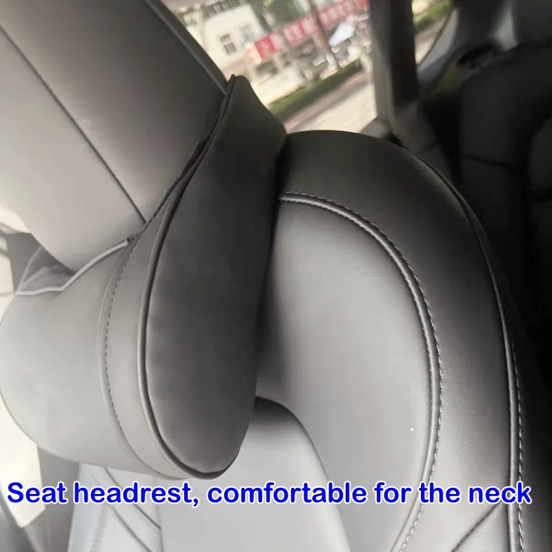 

Neck support cushion for the seats, suitable for the leather memory headrests of Tesla Model 3/Y/X models, a soft travel cushion
