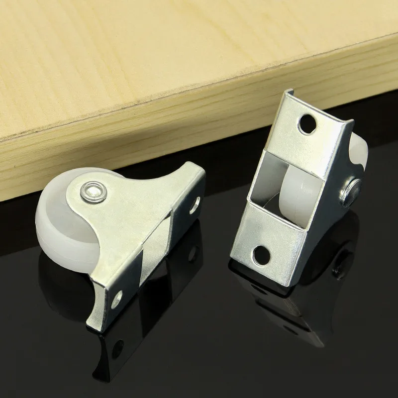 1inch Mini Plastic Directional Caster Wheel Non Swivel Low Profile Fixed Caster for Small Equipment Furniture Trolley